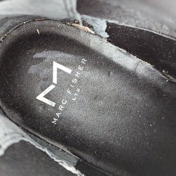 Marc Fisher Women Pauline Chelsea Retro Festival Platform White Leather Boots 9 - Picture 8 of 11